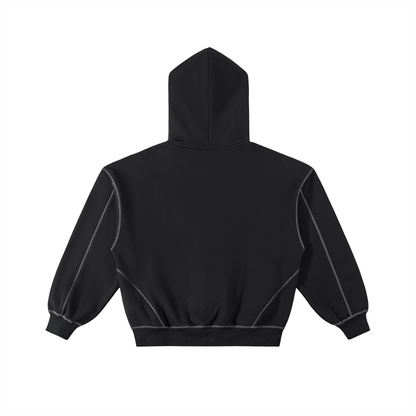 Ovrkill Stitched Boxy Fleece Zip Hoodie